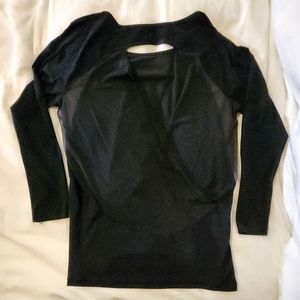 Lululemon mesh long sleeve. Blk.